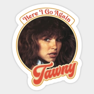 Retro Tawny Kitaen Here I Go Again Tribute Sticker